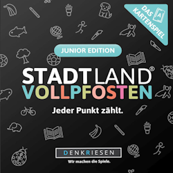 Stadt Land Vollpfosten - Das Kartenspiel - "Junior Edition"