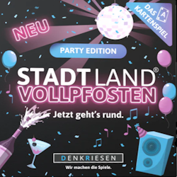 Stadt Land Vollpfosten - Das Kartenspiel - "Party Edition"