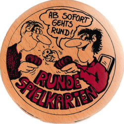 Runde Spielkarten Runde Spielkarten